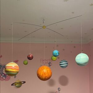 Pottery Barn Kids Planetary Hanging Mobile - Multicolor